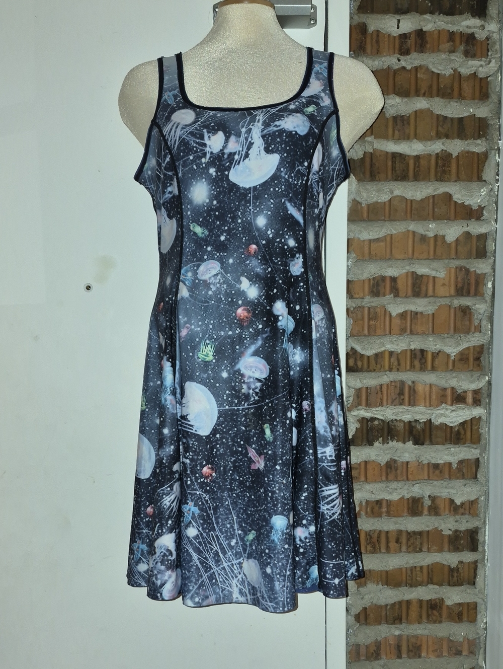 Skater Dress Reversible Cosmos Jellyfish Size  M L Fit And Flare